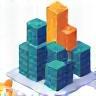 Icon representing data silos